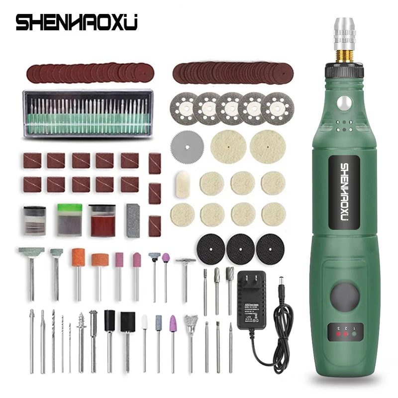 

NEW 100V~240V Mini Electric Drill Power Tools 3.6V Multifuctional Grinder Grinding Accessories Set 3 Speed Engraving Pen For