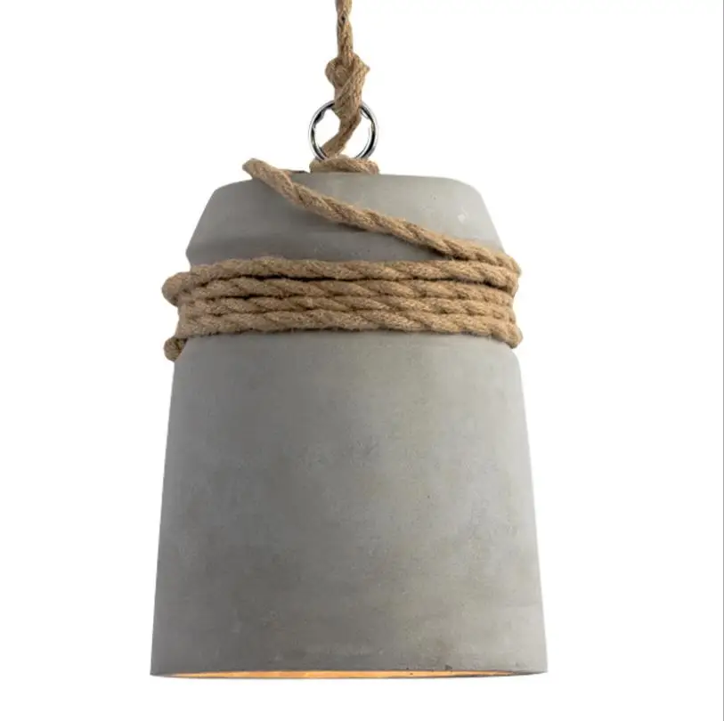 

Brunei industrial wind cement Pendant Lamp retro nostalgic creative personality cafe bar restaurant light single head lamp