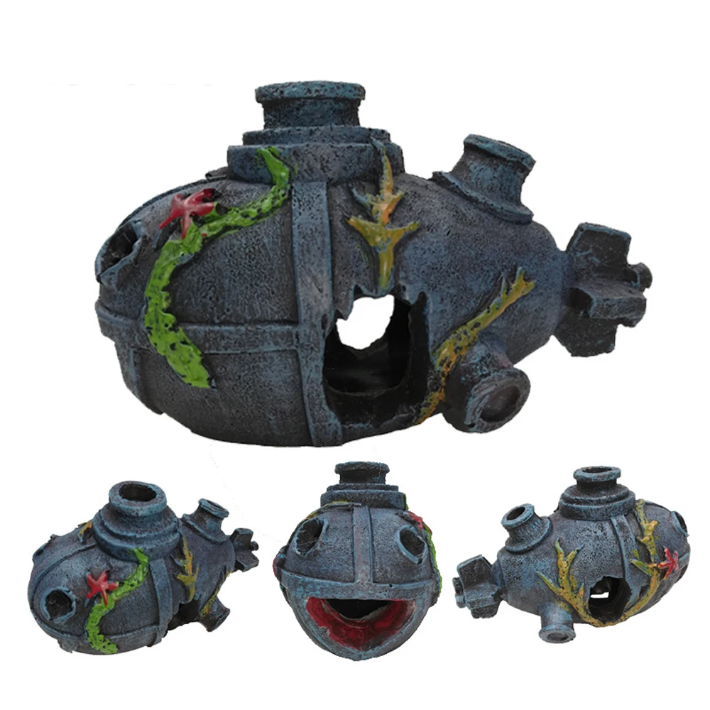 Домик краб Hermit для аквариума маленький садовый укрывающий домик креативное