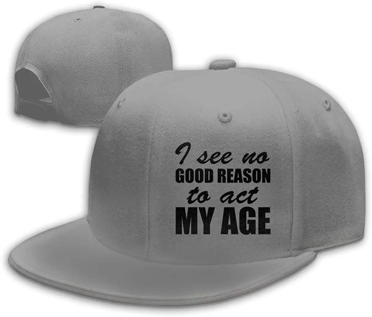 Я заметить что у нас нет оснований действовать моего возраста мужские Snapback Flat Bill