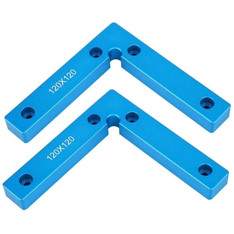 

Right Angle Positioning Ruler, 90 Degree Positioning Square 120X120mm L Shape Corner Clamp Woodworking Tool 2Pcs