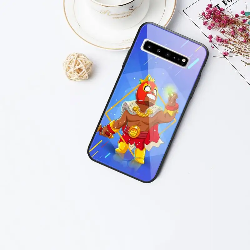

hot game Phone Case For Galaxy Tempered Glass Cases Apply To S10 S9 S8 S7 S6edge Plus TPU Cover