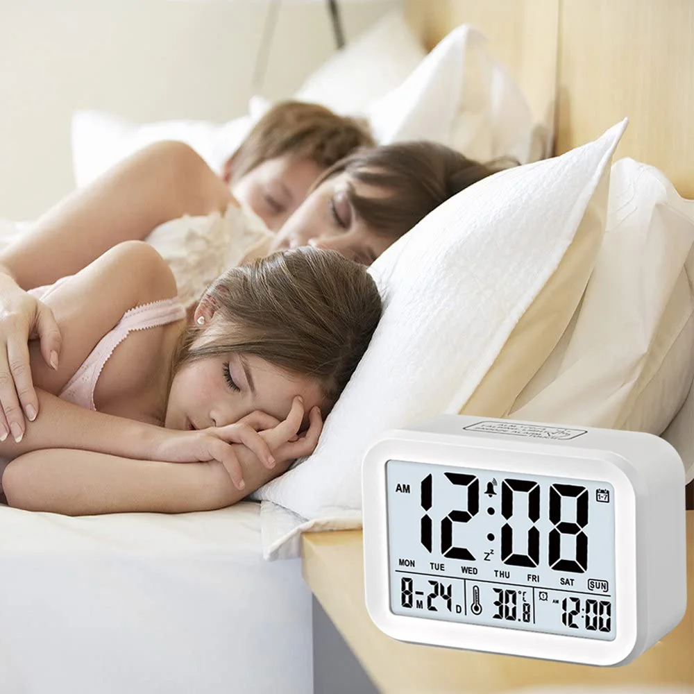 Светодиодный Дисплей будильник три группы сигнализации голосового оповещения