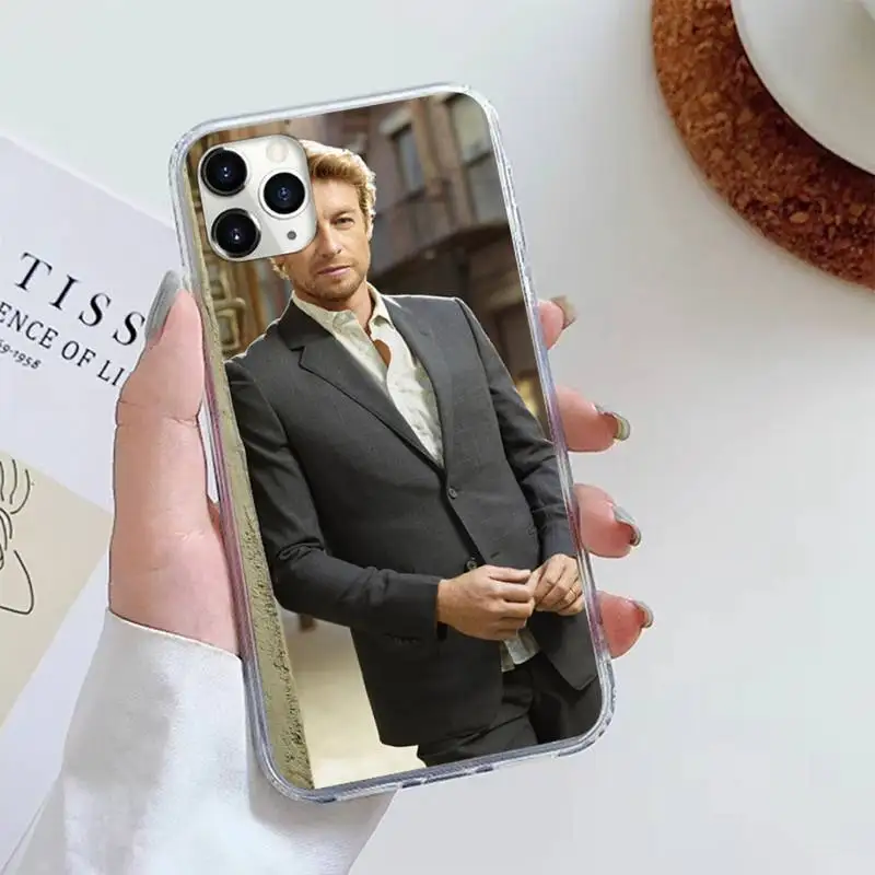 

The Mentalist Red John Simon Baker Phone Case For iphone 12 5 5s 5c se 6 6s 7 8 plus x xs xr 11 pro max luxury design cover