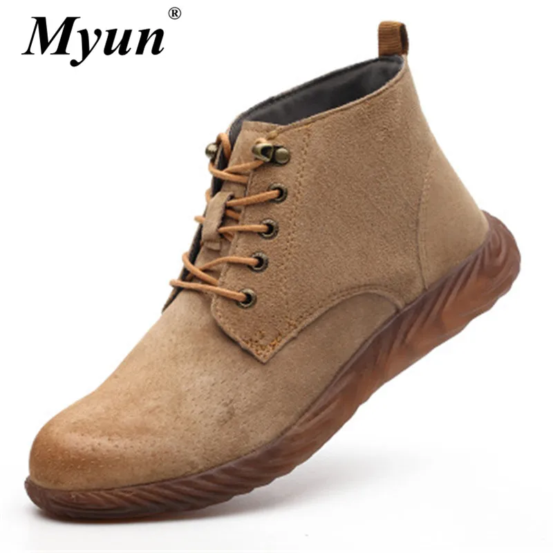 Модная мужская защитная обувь со стальным носком размер 36-46 пуленепробиваемая