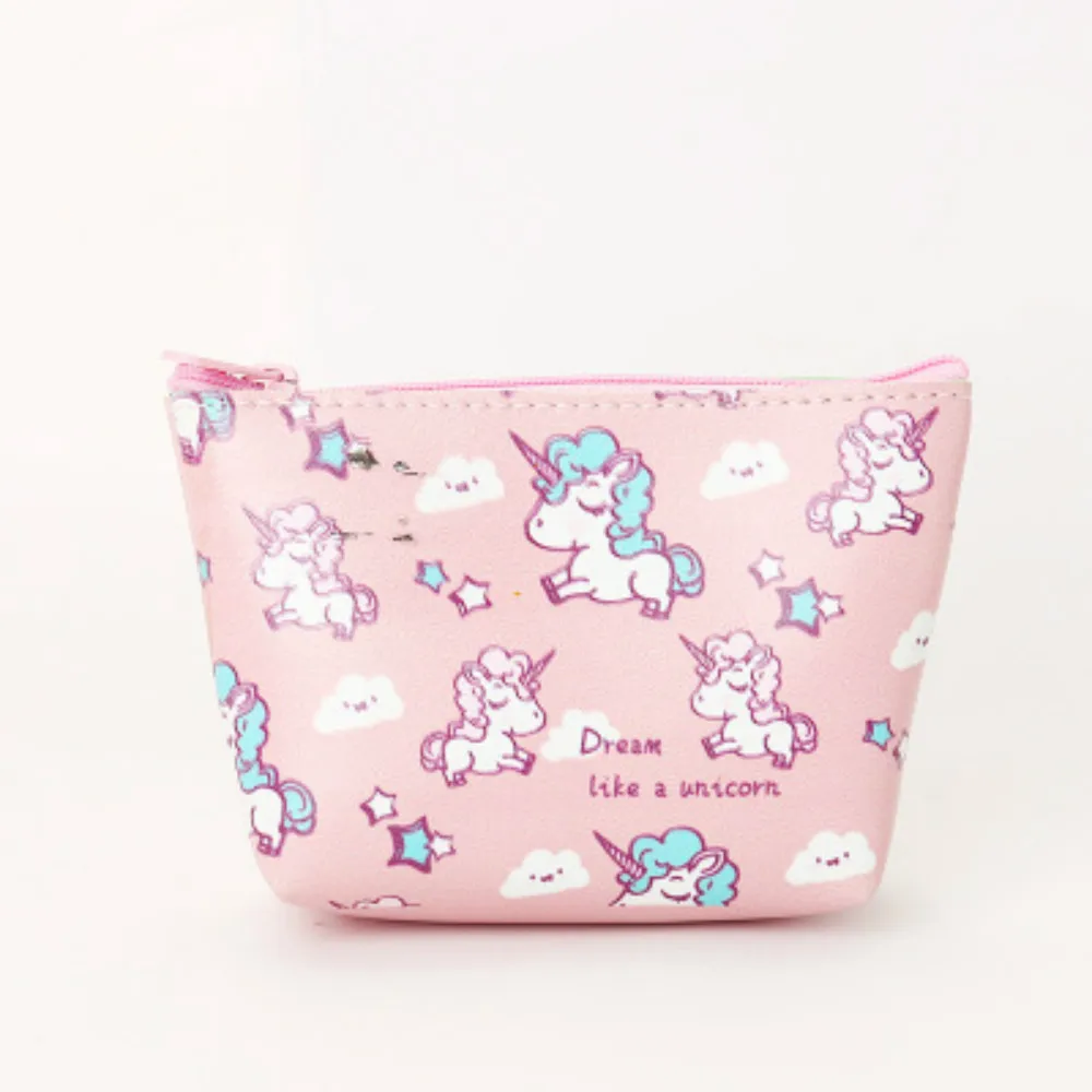 

Unicorn Coin Purses Women Small Wallet Change Purse Femme Girl Dot Mini Zipper Pocket Bag Key Card Coin Holder Pouch