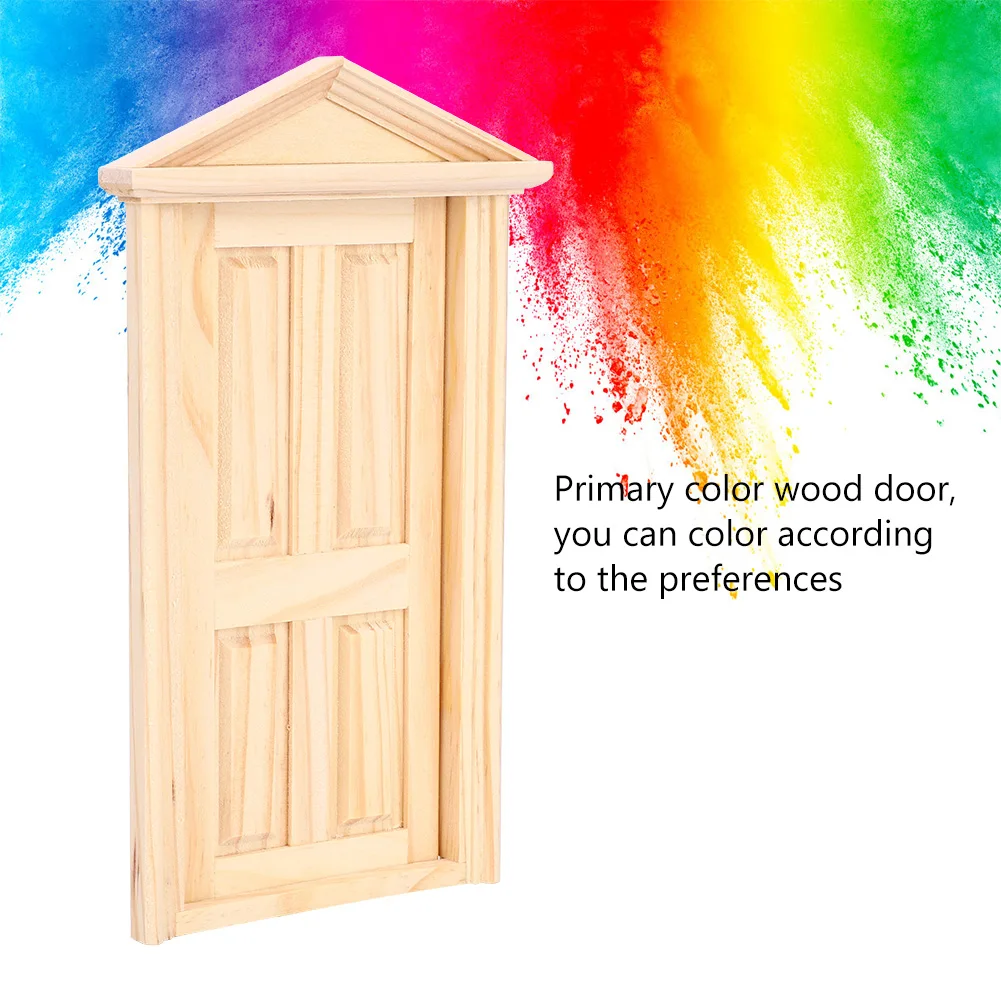 1:12 имитация миниатюры для кукольного домика двери сделай сам деревянный Spire