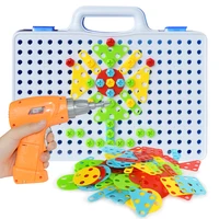 toys for children boys electric drill nut match tool educational toys blocks sets toy design building toddler boy toys box