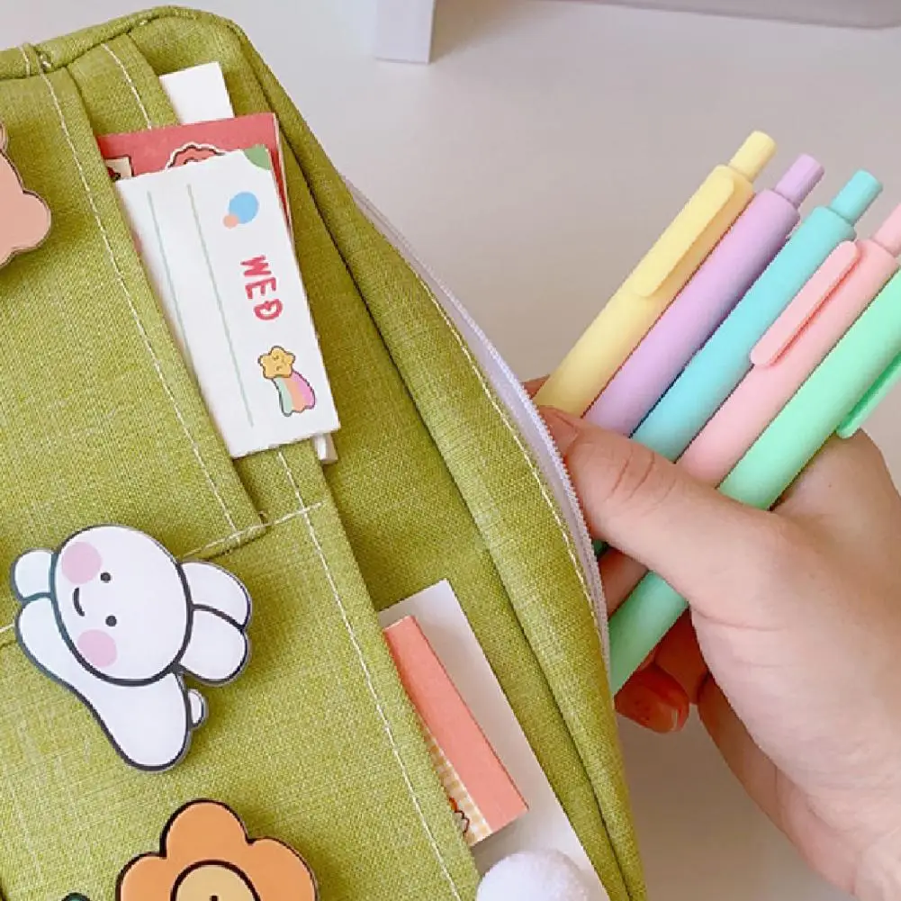 Холщовый чехол для карандашей и ручек большой емкости в Корейском стиле | Дом сад