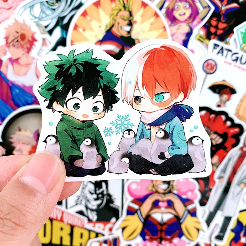 73 шт./лот мой герой Классическая обувь для косплея Аниме наклейки мотоцикла