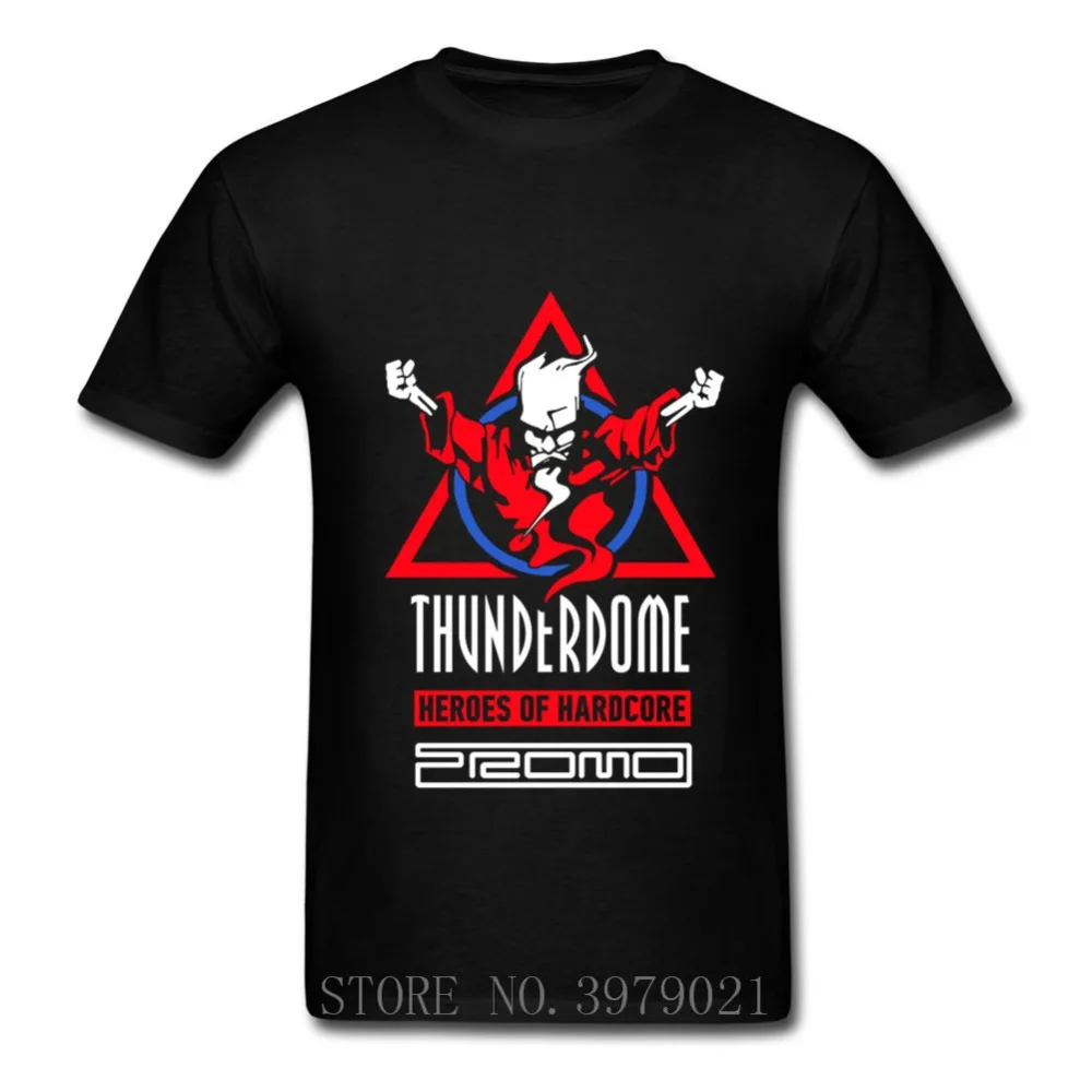 Уникальные футболки Thunderdome Heroes Of Hardcore and DJ Promo с круглым вырезом, хлопок, Мужская футболка с коротким рукавом, большие размеры
