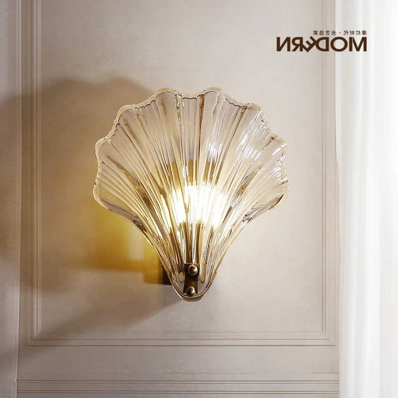 Современная хрустальная стеклянная трубка Золотой светодиодный настенный