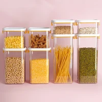 rice transparent storage jars plastic container cereal eco friendly storage jars beans almacenamiento household products dg50sbj