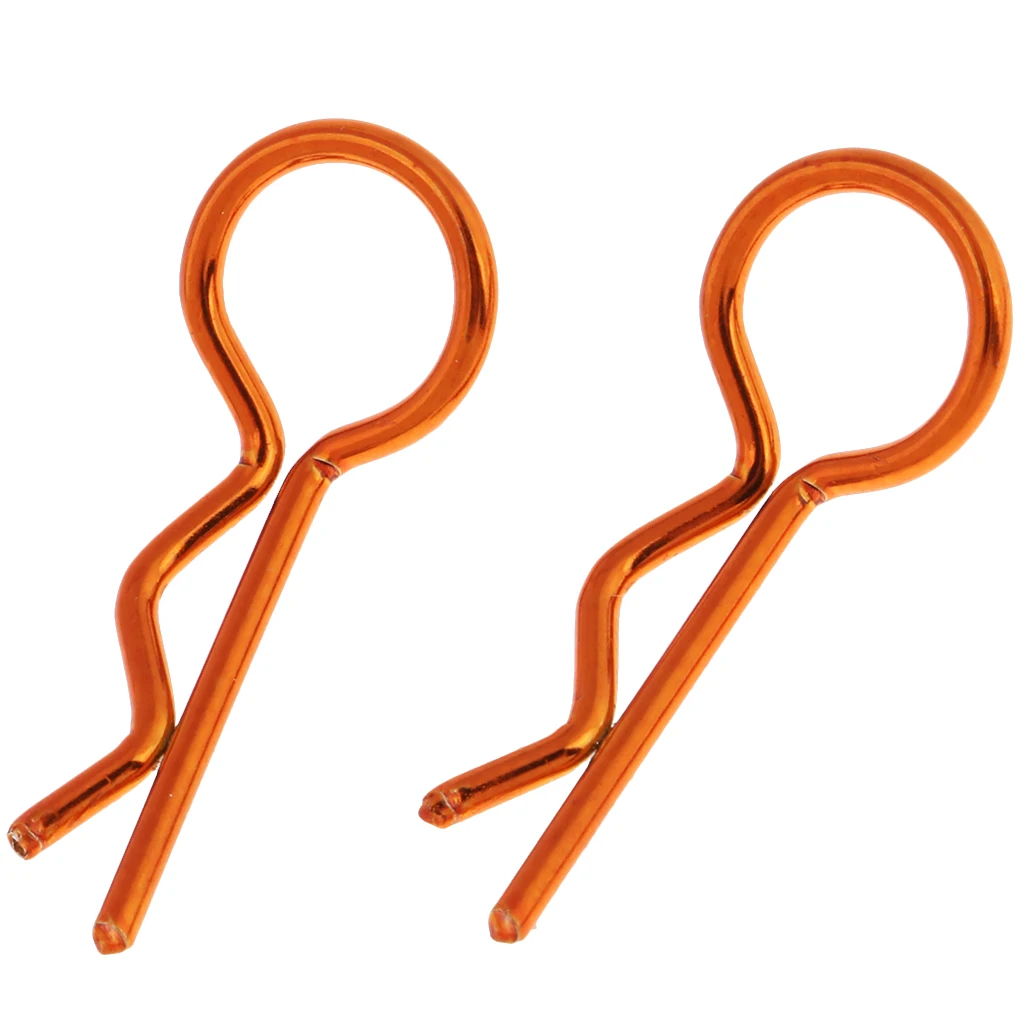 20x Orange Body Clips R Pin Shell for HPI HSP 1/10 1/12 1/18 RC Car DIY | Игрушки и хобби