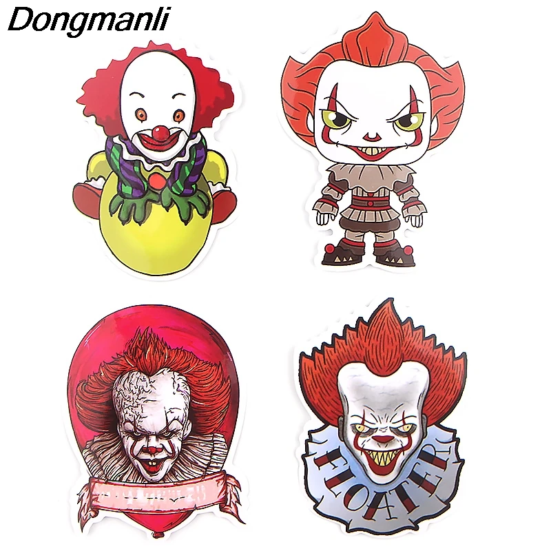 

K971 40pcs/set Ghost Clown It Horror Stickers Laptop Skateboard Luggage Car Styling Bicycle Graffiti Decals Waterproof Sticker