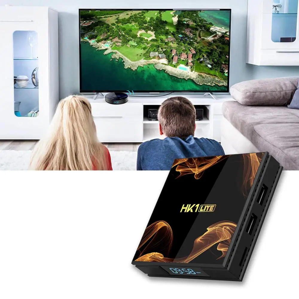 Android 9 0 Smart Tv Box HK1 LITE RK3228A 2 Гб 16 медиаплеер 4K голосовой помощник Google Netflix Youtube
