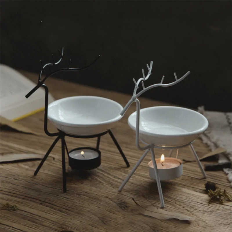 Креативная горелка для благовоний с оленем держатель свечи кадильница