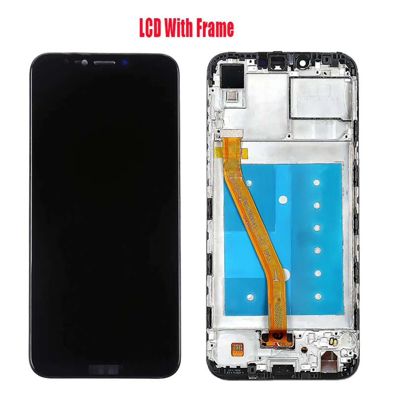 

For HUAWEI Honor Play COR L29 L09 AL00 AL10 TL10 LCD screen assembly with front case touch glass, original Black