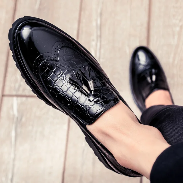 Men Casual shoes breathable Leather Loafers Office Shoes For Men Driving Moccasins Comfortable Slip on Fashion Shoes uio9 6