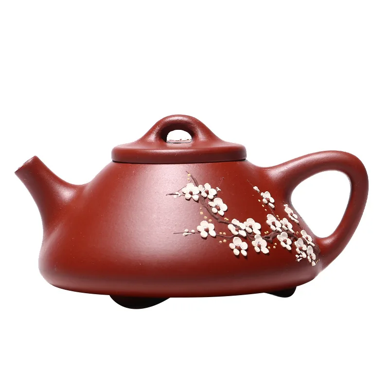

Yixing raw ore Dahongpao purple clay teapot master hand painted ziye shipao Teapot Tea Set Gift