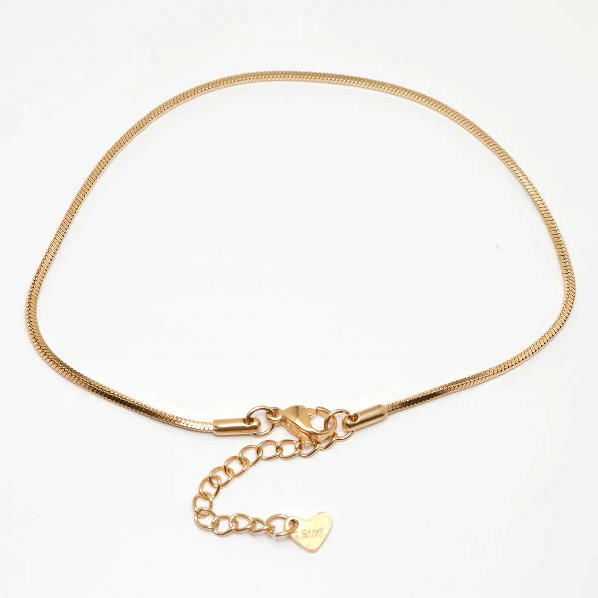 

304 Stainless Steel Anklet Gold Color 23.3cm(9 1/8") Long Chain Anklet For Women Foot Bracelets Jewelry 2021 Trend , 1 Piece