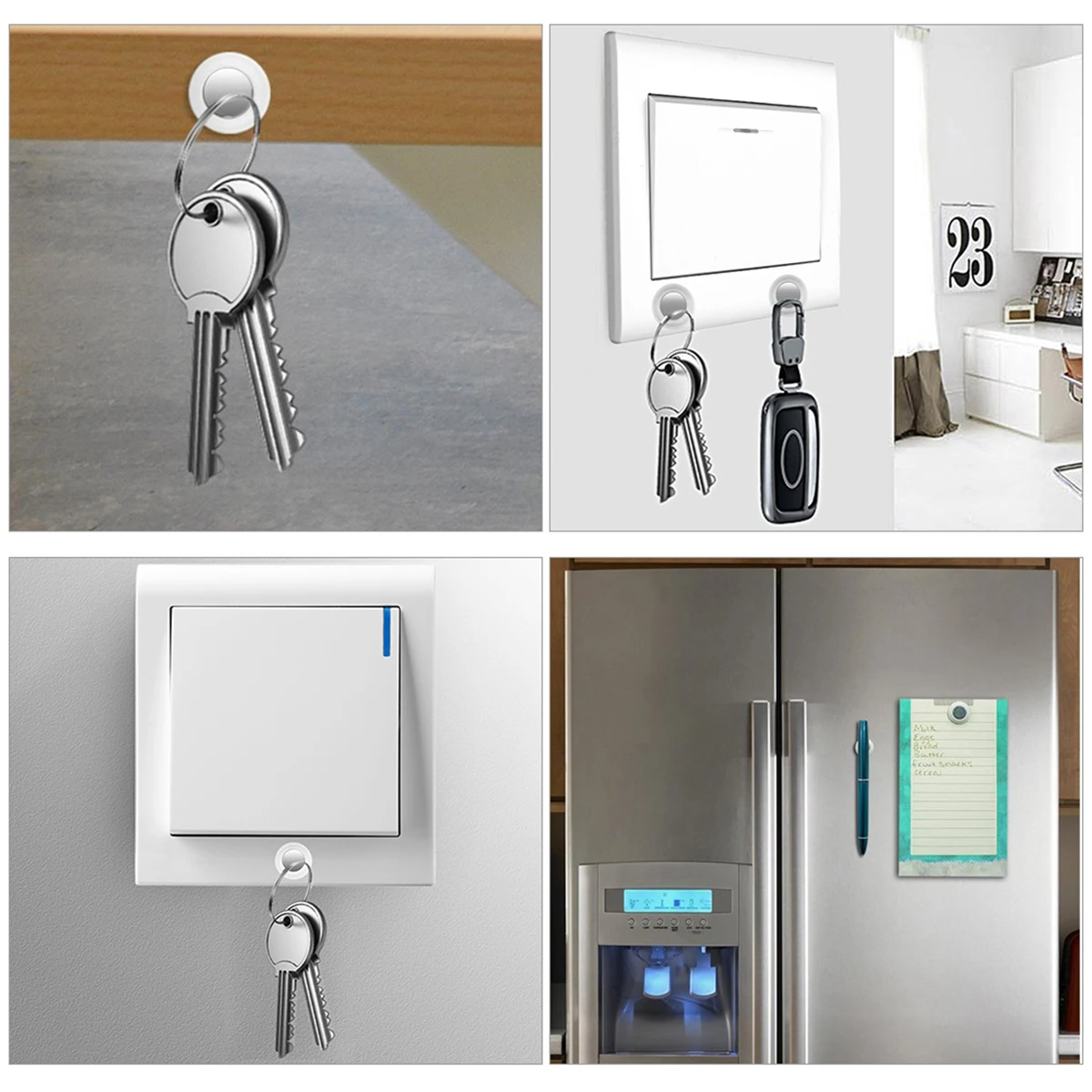 Магнитный держатель для ключей 6 шт./упак . встроенный мощный магнит легкий в