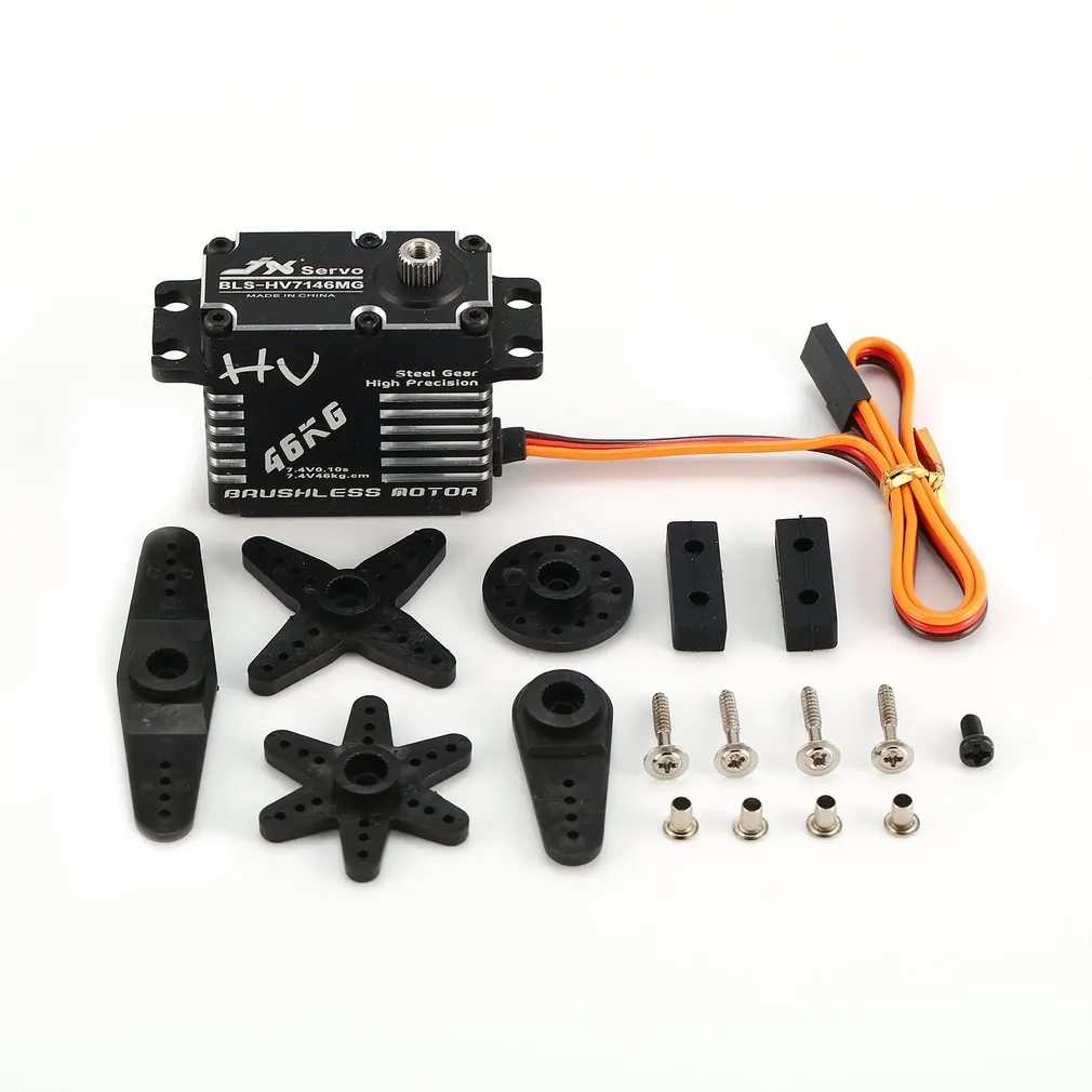 BLS-HV7146MG 46KG HV High Precision Steel Gear Full CNC Aluminium Shell Structure Digital Brushless Standard Servo RC Toy Parts | Игрушки и
