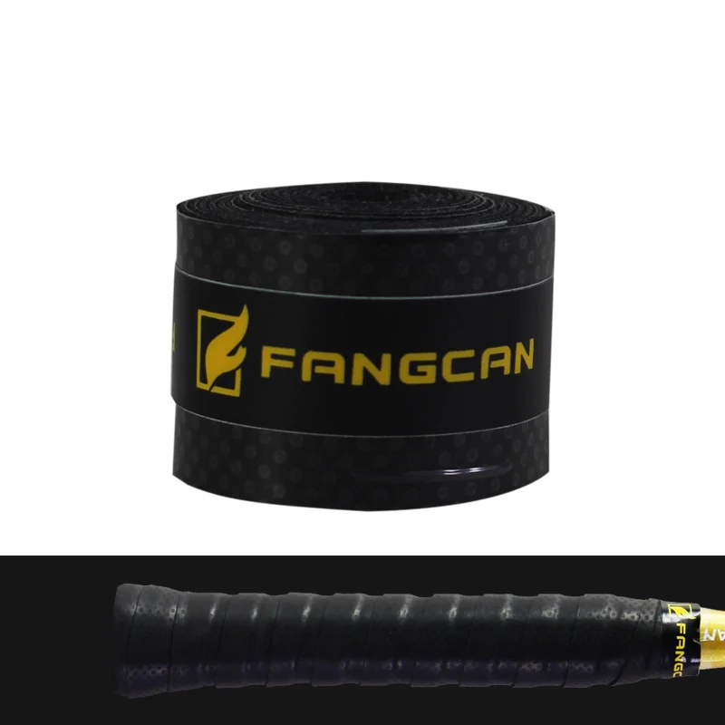 1 шт. FANGCAN FCOG-06 на каблуке-шпильке с липкой пропиткой/обмотка/намотка для игры в бадминтон ракетки сквоша ракетка для настольного тенниса ракетки - Цвет: Black