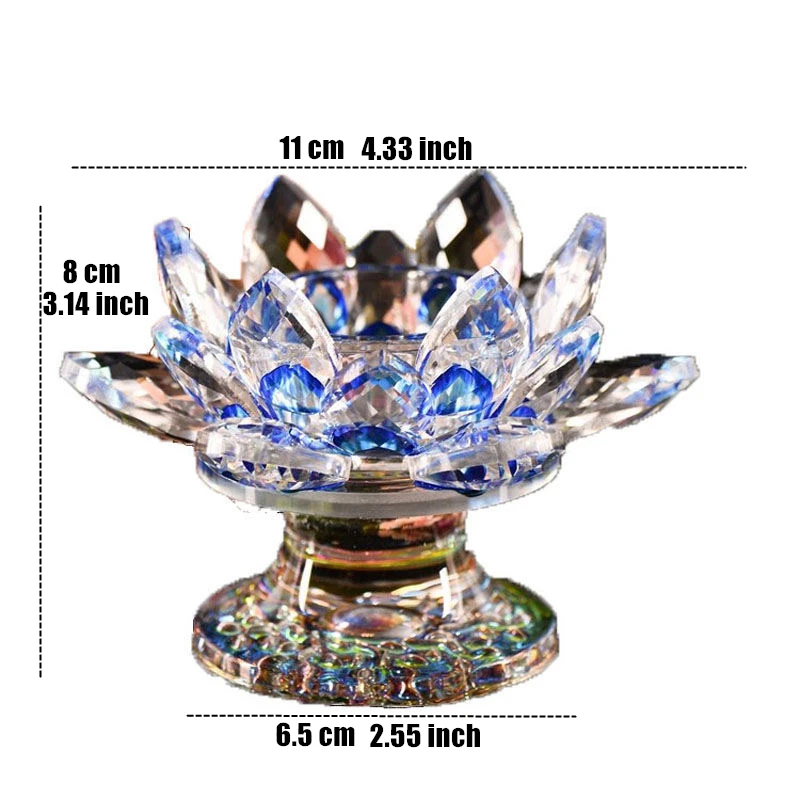 Красочный хрустальный стеклянный держатель для лампы буддийская лампа