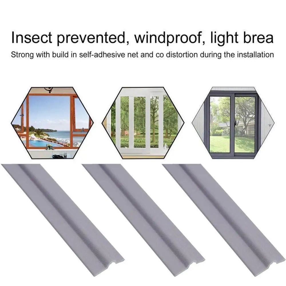 

Sliding Door And Window Sealing Strip Soundproof Self-Adhesive Window Home Plastic Steel Door Vintage Aluminum Gap Alloy H0J1