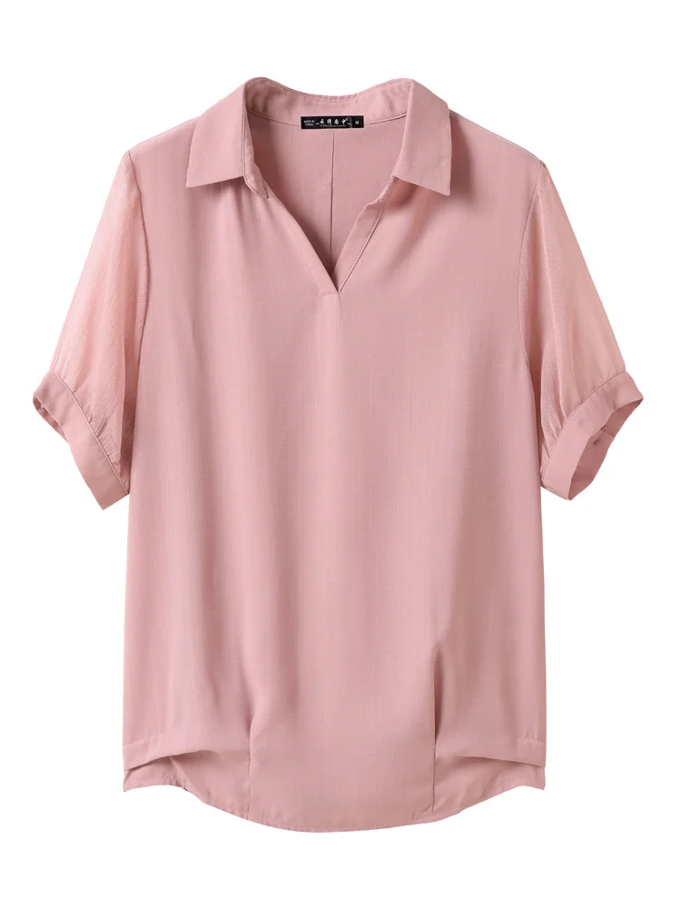 

The New Summer 2021 Ms Short T-shirt middle-aged Mother Fashionable Western Style Coat Loose Snow Spins Unlined Upper Garment