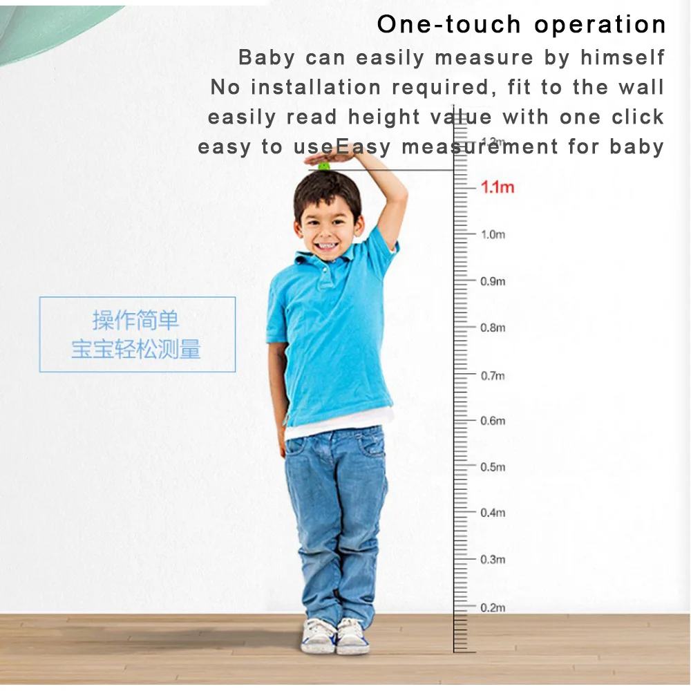 

Digital Ultrasonic Height Measuring Ruler Precision Measuring Device Adult Kids Height Measuring Device