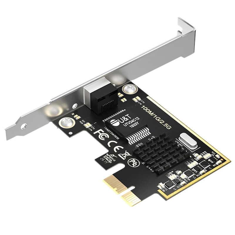 

2.5Gbps Gigabit PCI-E Network Adapter 10/100/1000M RTL8125 RJ-45 PCI Ethernet for Computer Network Controller