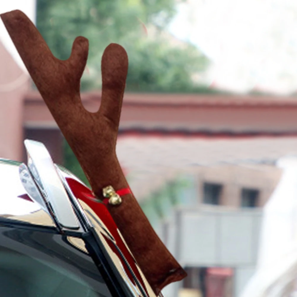 

Antlers & Nose Car Ornaments Auto Decor Kit Hanging in Auto/Home/Bedroom for Christmas Festival Gifts Car Accessories