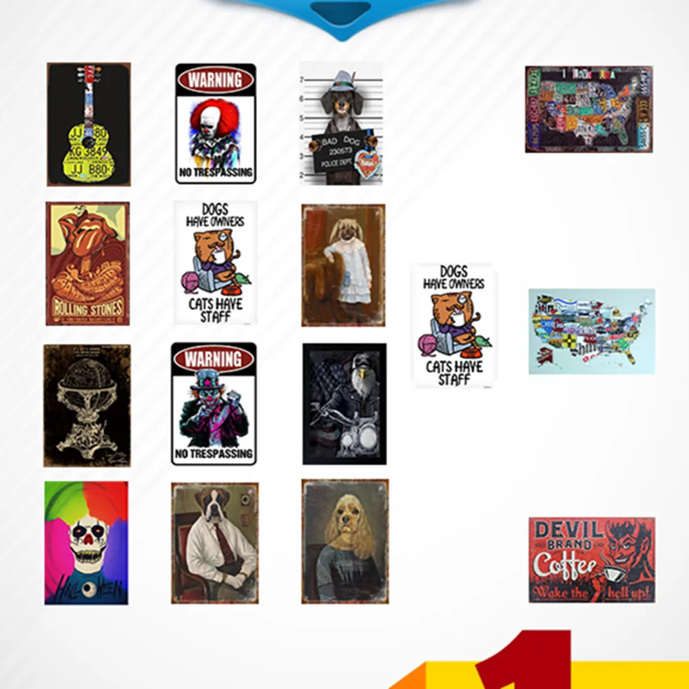 Креативный преувеличенный моделирующий металлический номерной знак винтажный