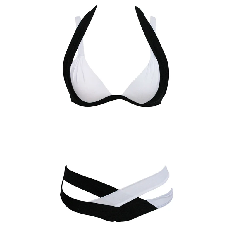 

2021 Sexy Women High Waist Bikini Swimsuit Swimwear Female Thong Brazilian Biquini Bikini Swimming Set Bathing Suit Large Size
