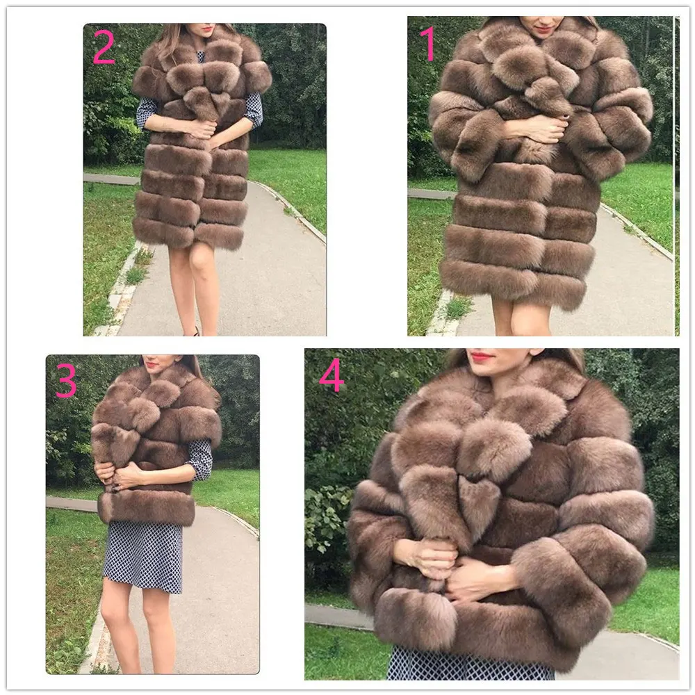 Новое натуральное пальто из натурального Лисьего меха зимняя женская длинная стильная натуральная меховая куртка женская качественная натуральный мех лисы пальто
