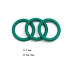 Уплотнительное кольцо 2,4 мм FKM, резиновая шайба, зеленое уплотнительное кольцо OD 8 мм-60 мм