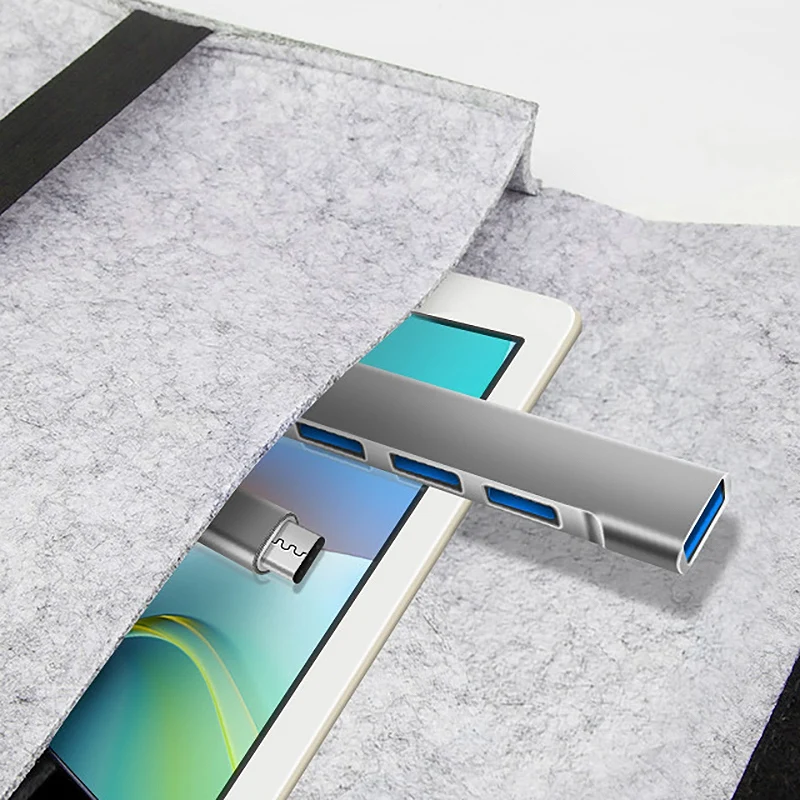 

USB C HUB Type C Docking Station Multi 4 Port Splitter for Lenovo Xiaomi Pro Air Pc Computer Notebook Laptops