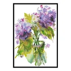 Наборы для вышивки крестиком с красивой гортензией, наборы для вышивки на холсте с цветочным рисунком, 11CT 14CT, поделки сделай сам, домашний декор