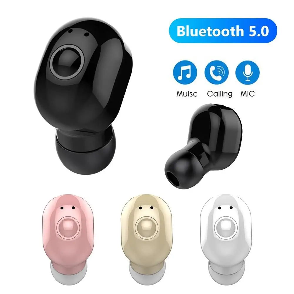 M2 мини беспроводной Bluetooth 5 0 Earphonefor для всех телефонов в ухо Спорт с микрофоном