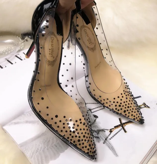 2019 г. Пикантные женские туфли-лодочки на тонком каблуке в европейском стиле с