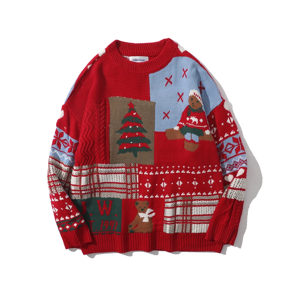 

Christmas Kawaii Clothes Women Oversized Sweater Winter Long Sleeve Top Harajuku Y2k Sweaters Gothic Clothes 2021 Fashion Tops