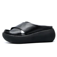 shoes women sandals leather wedges shoes summer platform sandals ladies beach shoes casual heels sandalias