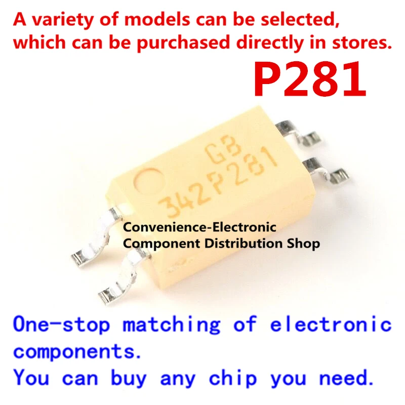 10 шт./упак. P281 P281GB TLP281 1GB SOP SMD фотоэлектрический соединитель IC|Интегральные схемы| |