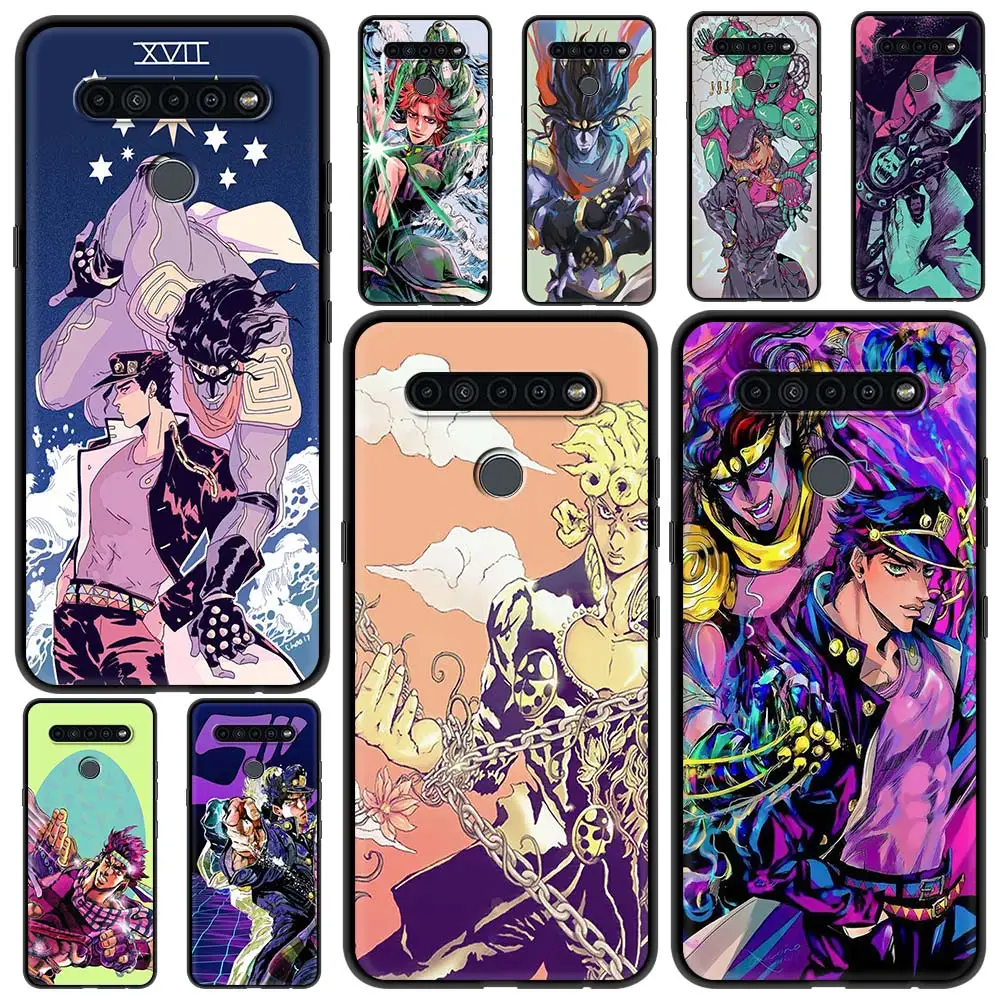 Приключения JoJo чехол для телефона аниме K41s K61 K50 G6 K50s K40s K40 G7 K71 K42 K52 K51 G8 черный
