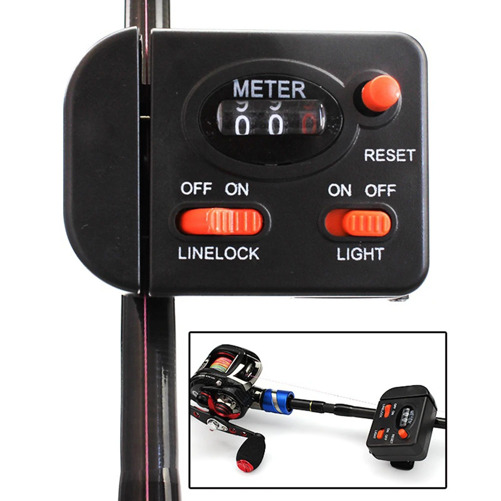 

0-99.9 M fishing line depth finder Counter Fishing Tool Tackle Length Gauge Counter Fishing Tackle Tool Fishing Accessories