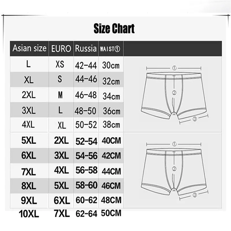 4-pcs  2021 New Men's Boxer Pantie Lot Underpant Loose Large Short Cotton Plus man boxers bamboo cotton  Underwear Boxer Male