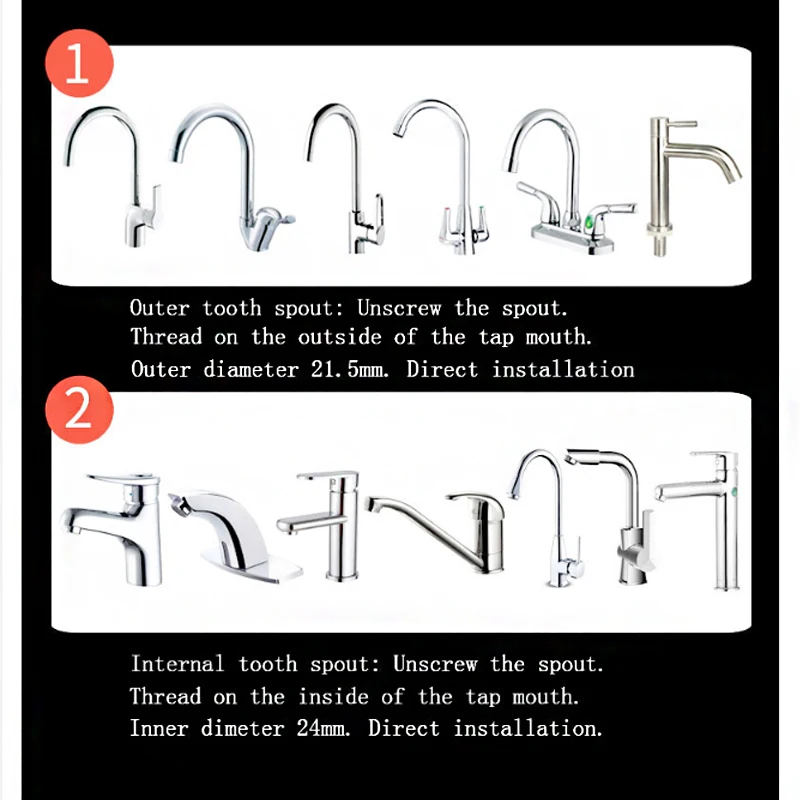 Bathroom Kitchen 3 Modes 360 Rotatable Tap Faucet Aerator Bubble Flexible Water Saving High Pressure Filter Adapter Sprayer |