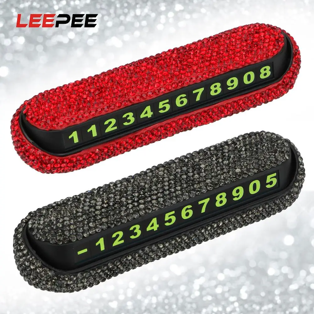 Автомобильная Временная парковочная карта алмазная кристальная автомобильная